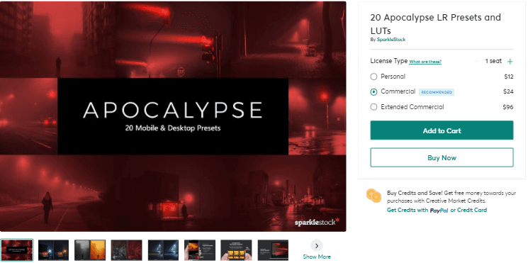 [Сreativemarket] 20 Apocalypse LR Presets and LUTs_0.png